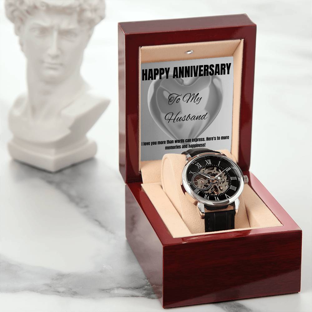 Open Face Watch with Message