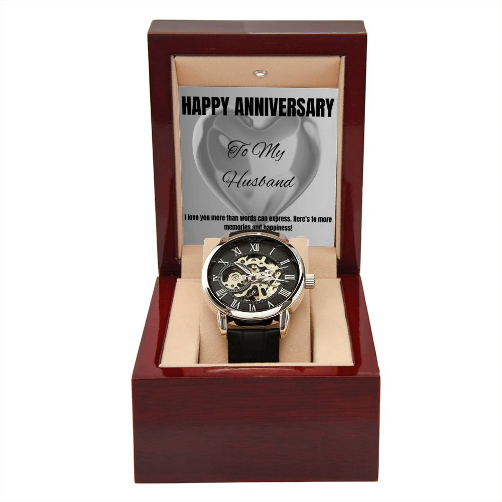 Open Face Watch with Message