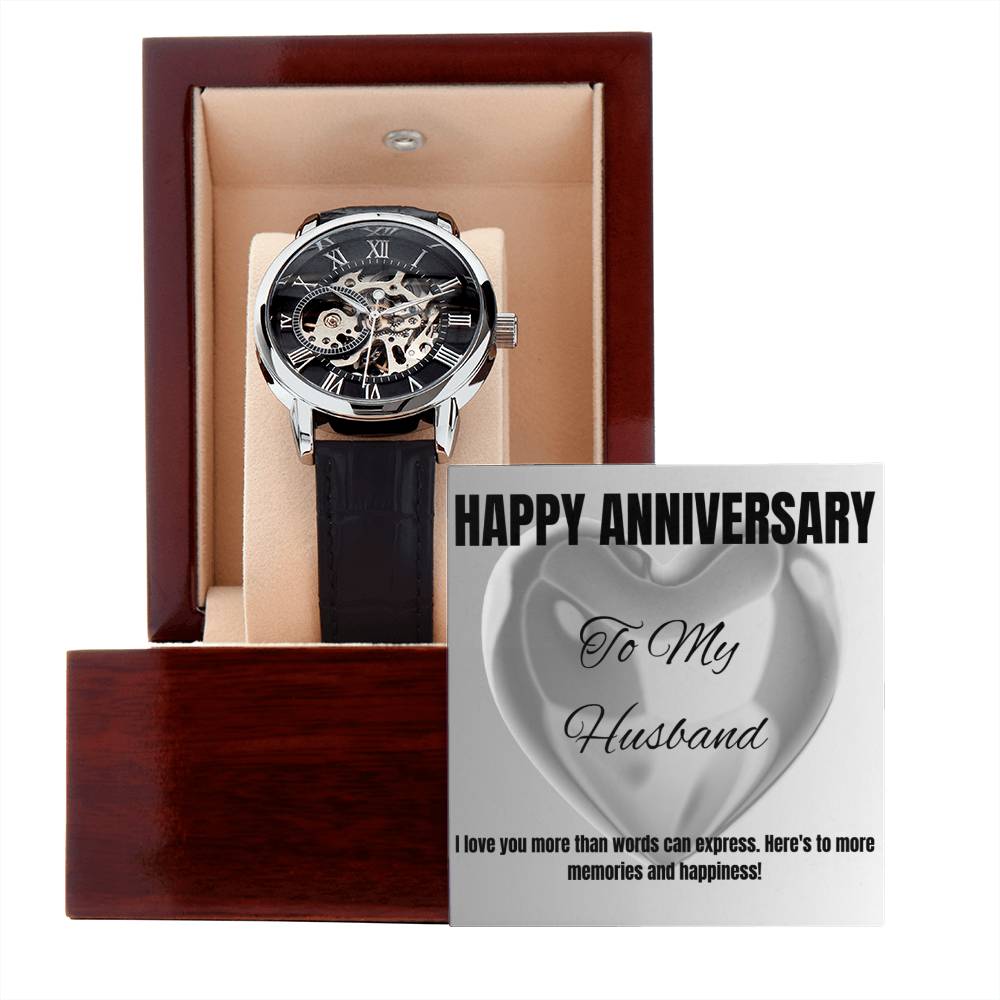 Open Face Watch with Message