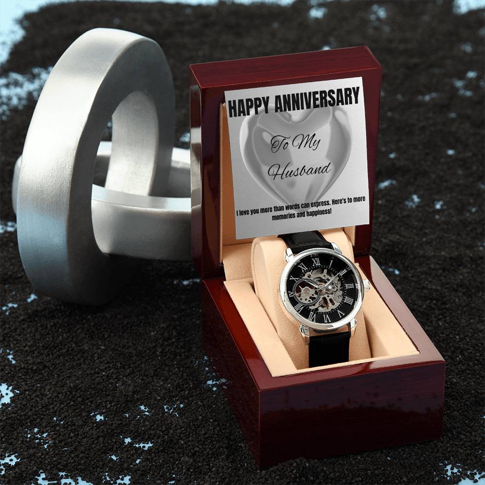 Open Face Watch with Message
