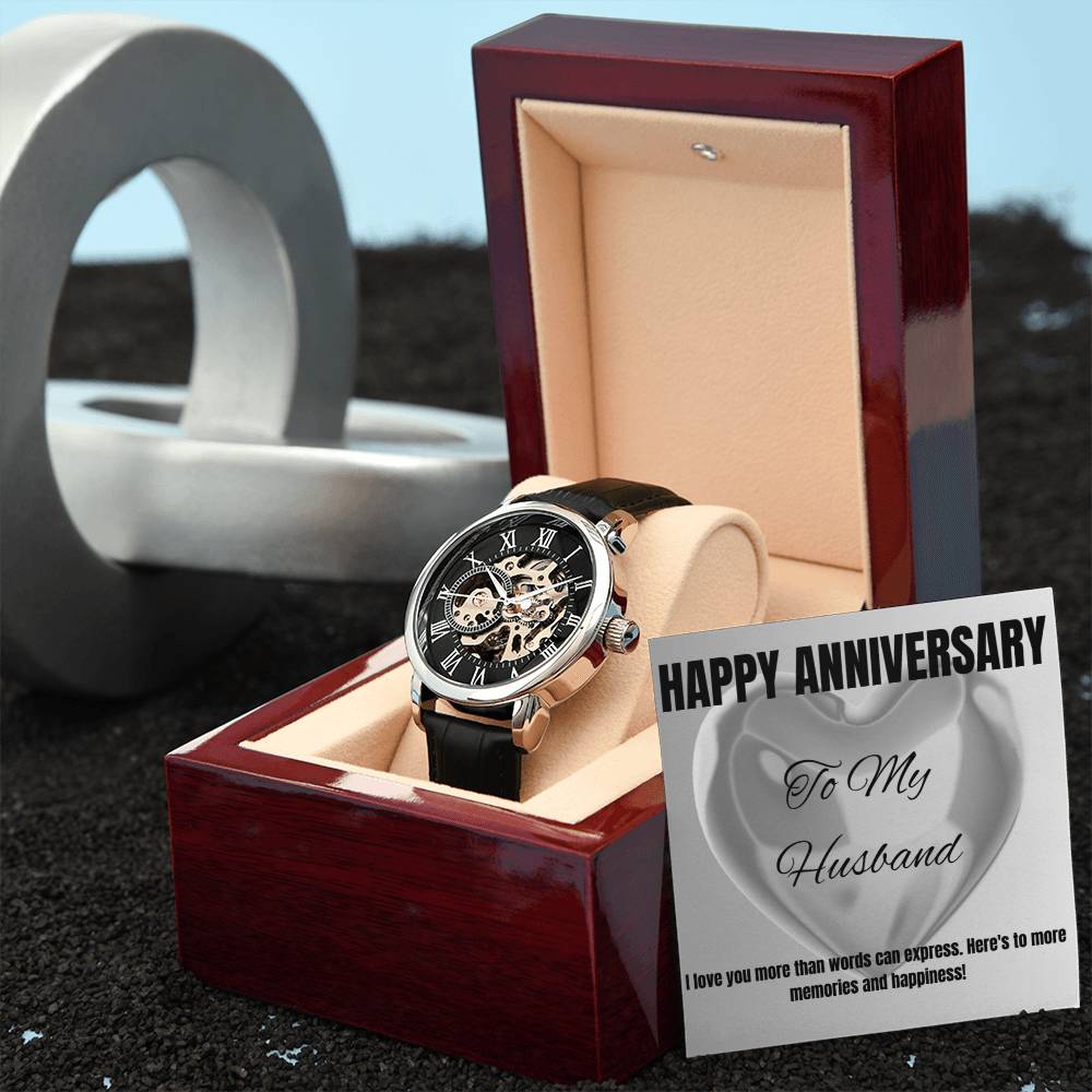 Open Face Watch with Message