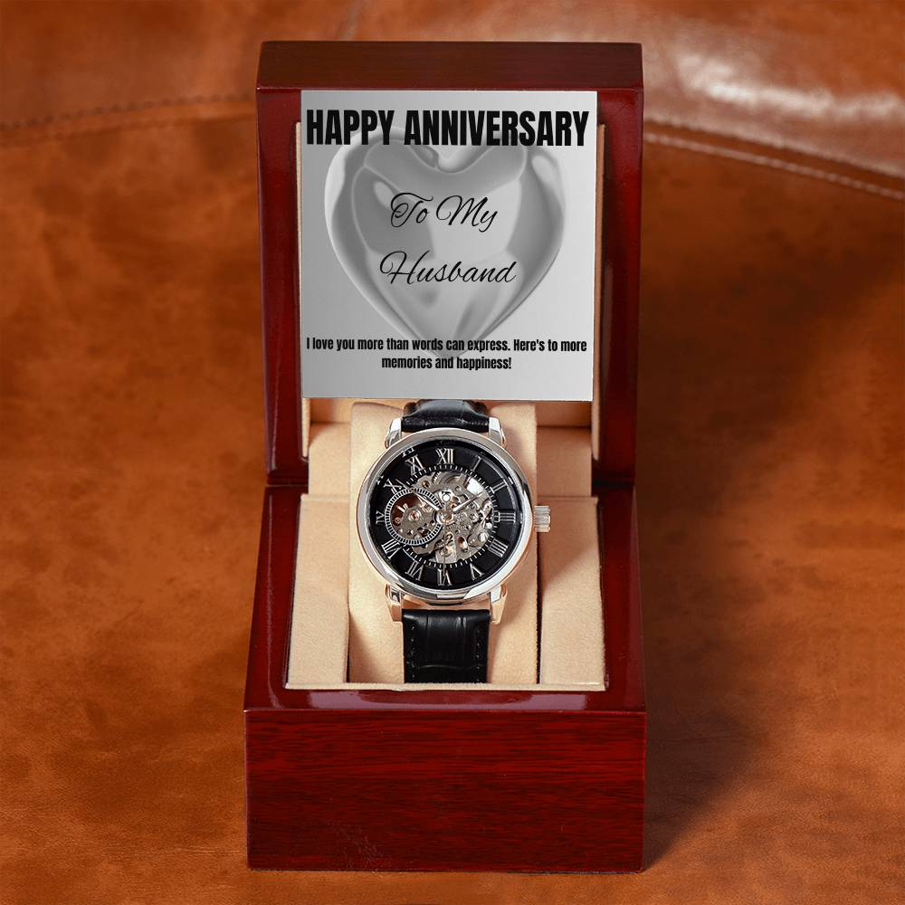 Open Face Watch with Message