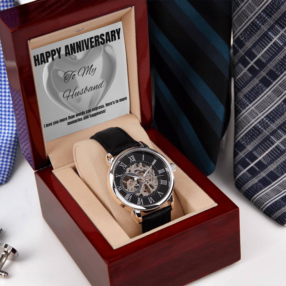 Open Face Watch with Message