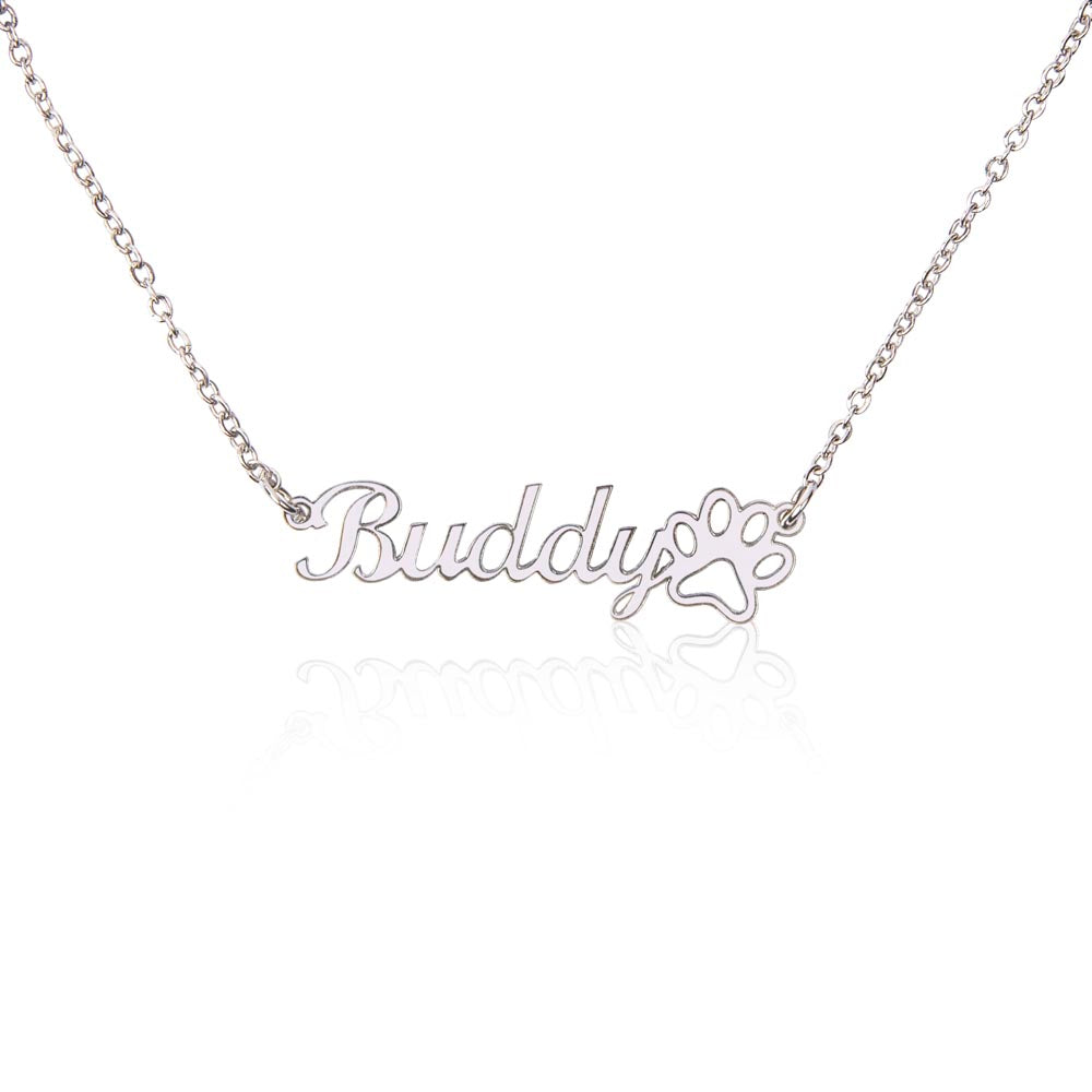 Fur Baby Name Necklace