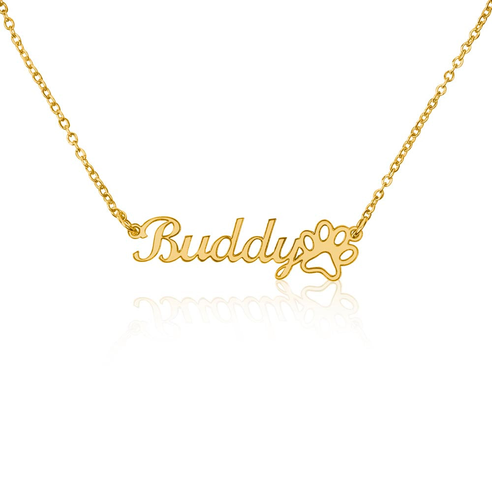 Fur Baby Name Necklace