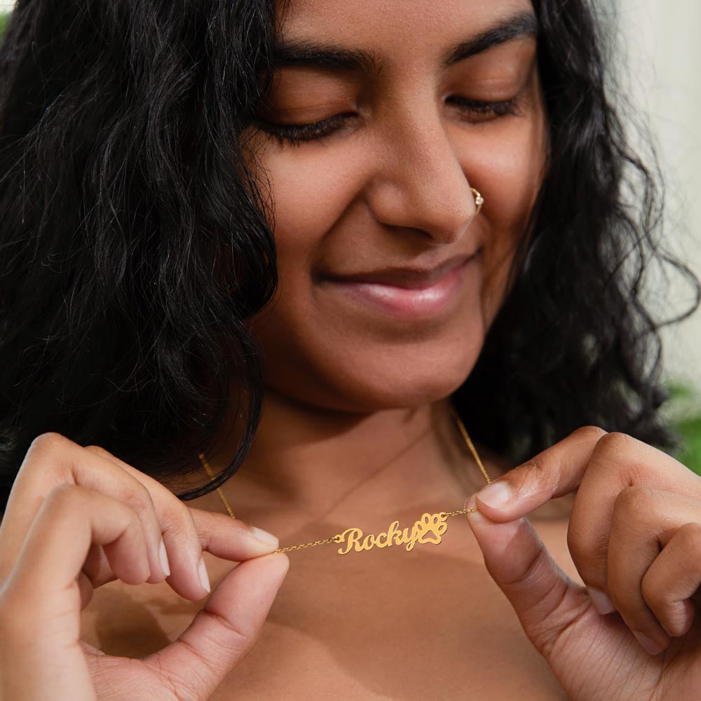 Fur Baby Name Necklace
