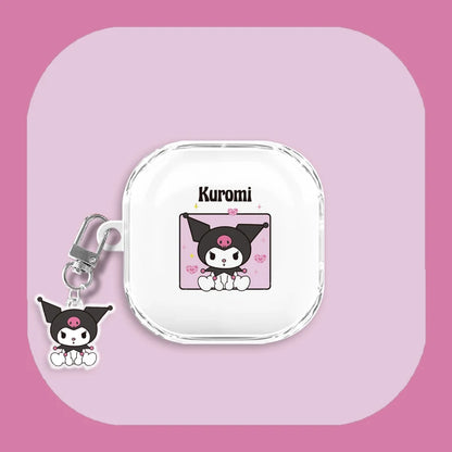 Cartoon Kuromi Clear Protective Case for Samsung Galaxy Buds 2/Pro/Live