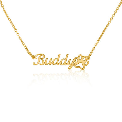 Fur Baby Name Necklace