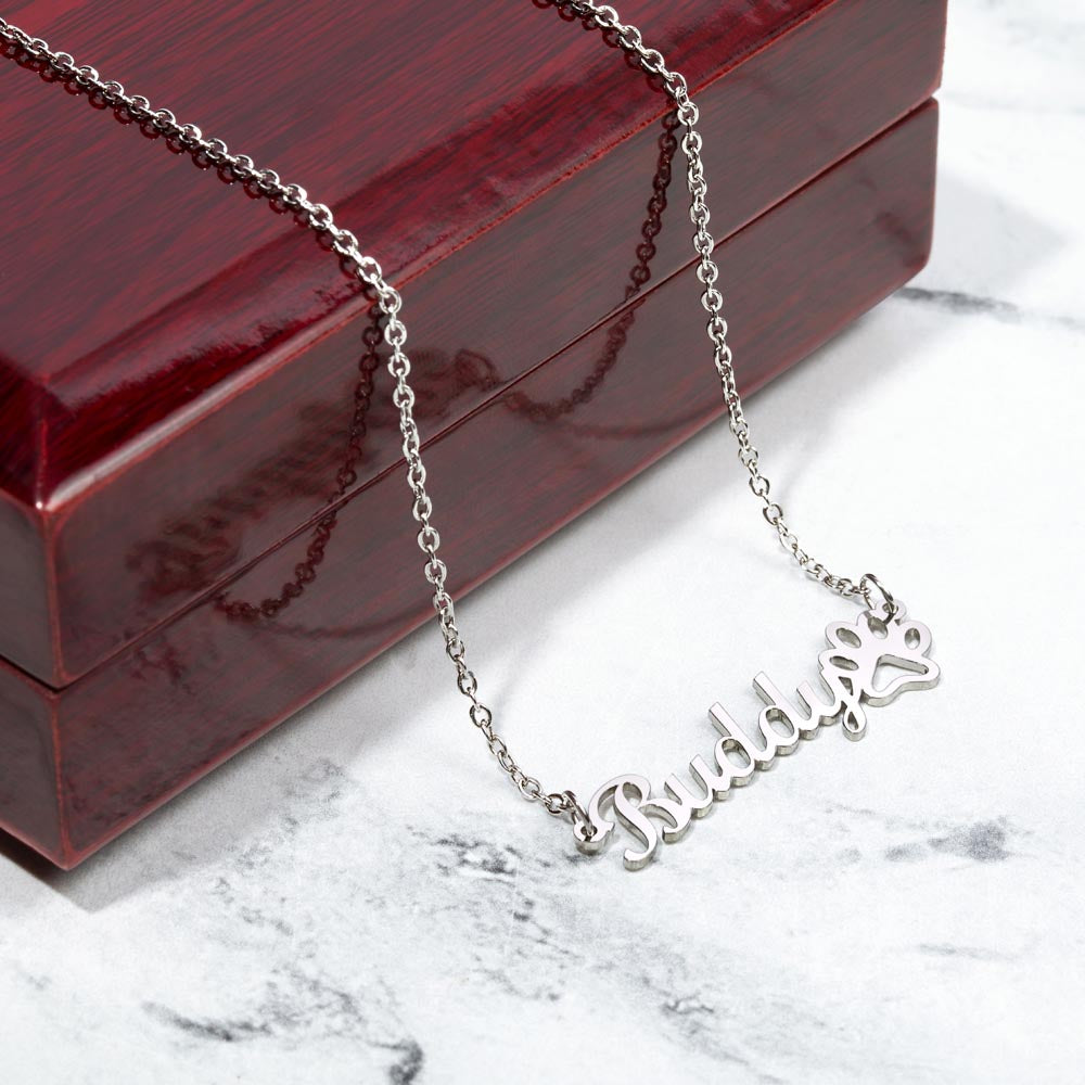 Fur Baby Name Necklace