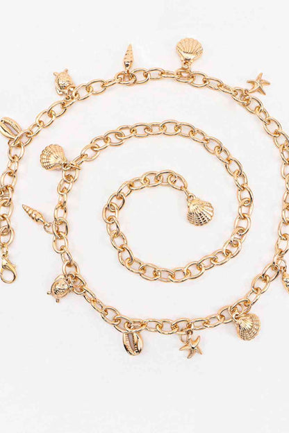 Ocean Element Charm Chain Belt